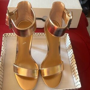 Rose gold heels